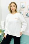 156407 O Yaka Sardonlu Sweatshirt